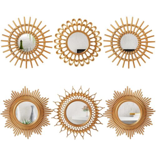 top miroir soleil dore
